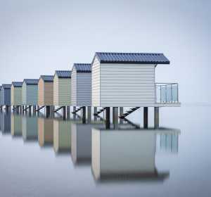 Stunning beach huts photography location for your wedding